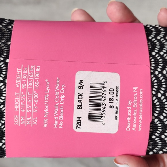 Aerosoles control top pattern tights s/m - Picture 5 of 5